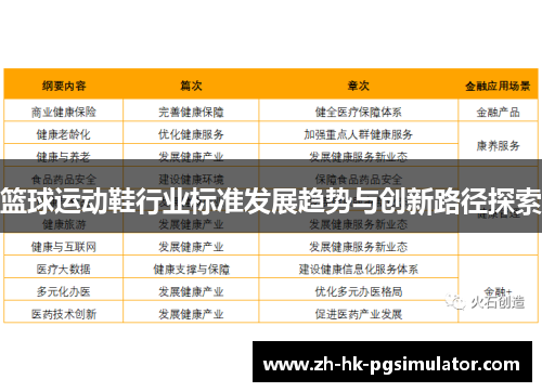 篮球运动鞋行业标准发展趋势与创新路径探索