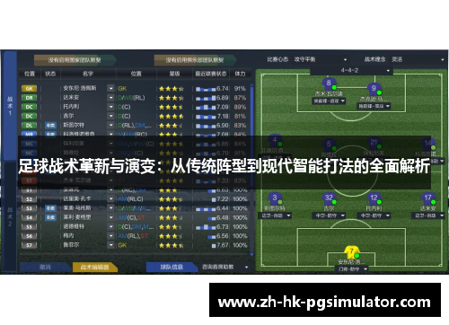 足球战术革新与演变：从传统阵型到现代智能打法的全面解析